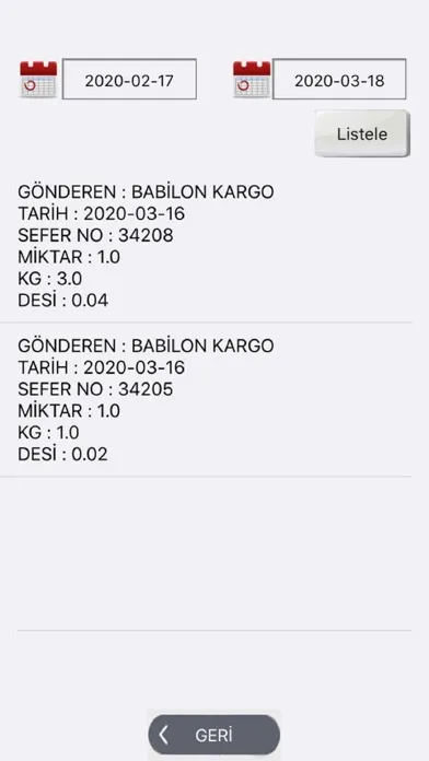 Tangkapan skrin Babilon Kargo