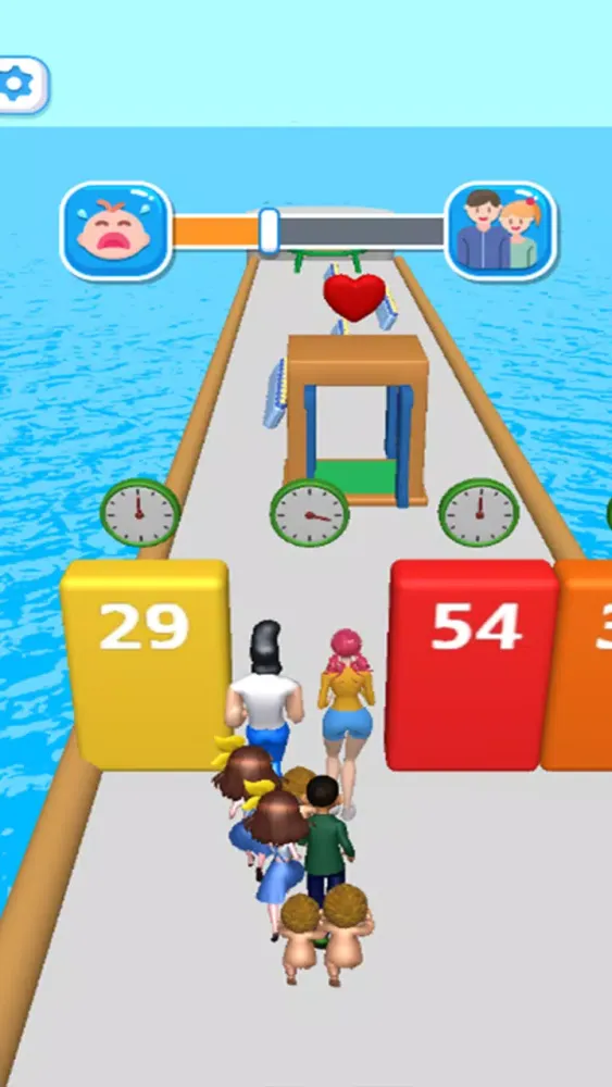 Capturas de tela do Baby Runner