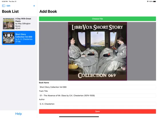 EZ Audiobook Player iPad  Screenshots