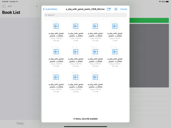 EZ Audiobook Player iPad  Screenshots