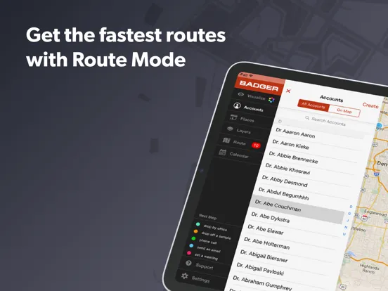 Zrzuty ekranu Badger Maps: #1 Route Planner iPad 