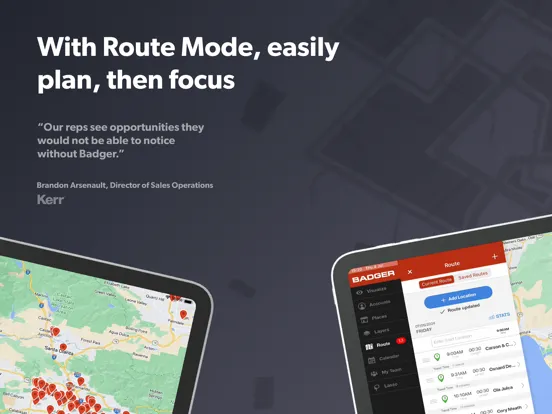 Zrzuty ekranu Badger Maps: #1 Route Planner iPad 