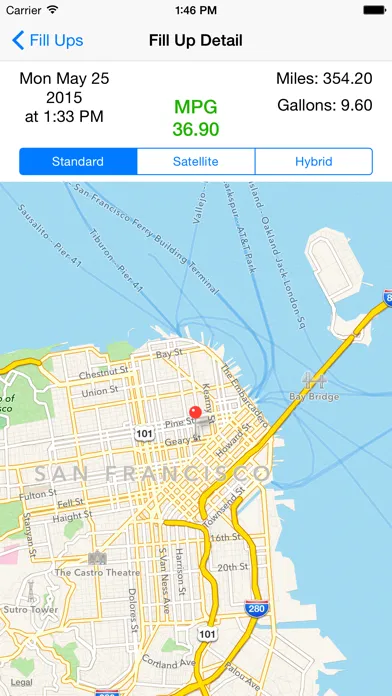 Fill Up Tracker Screenshots