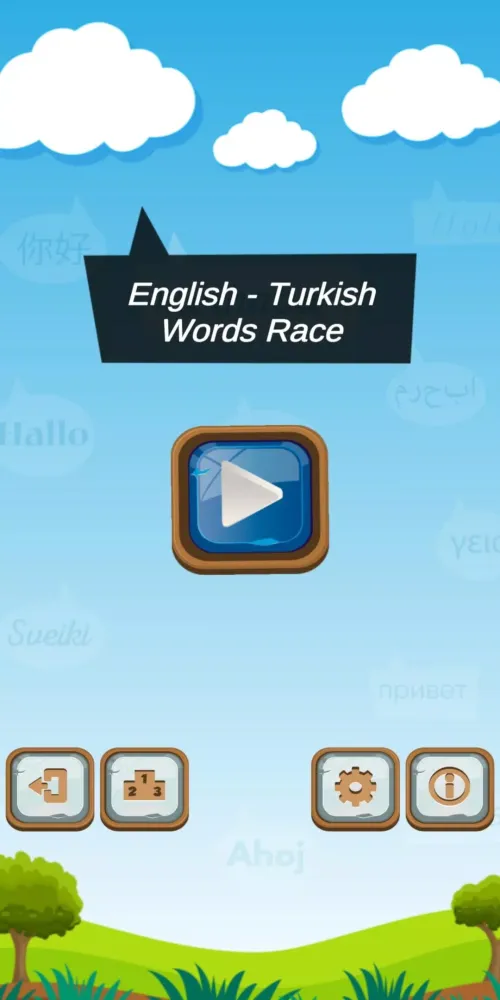 English - Turkish Words Race应用截图