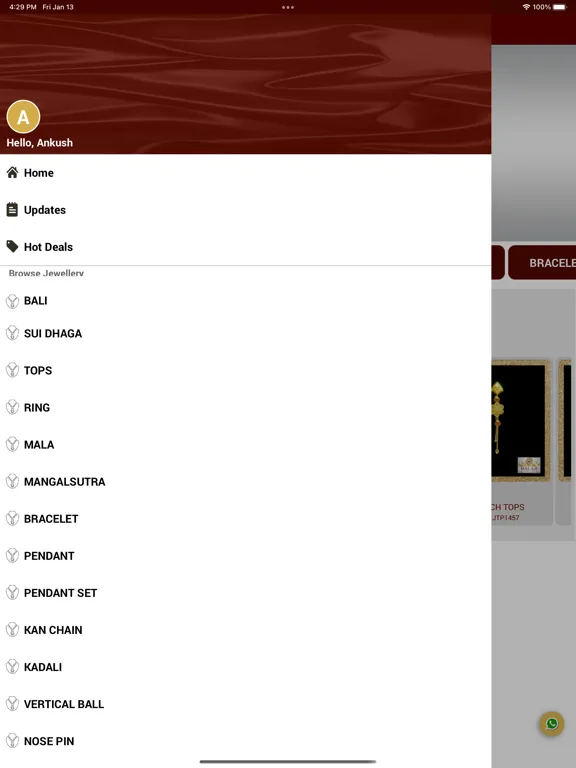 Скриншоты Balaji Jewellers iPad 