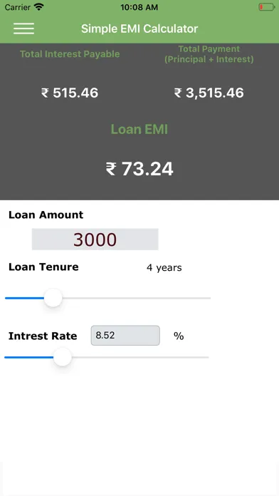 تصاویر Balance EMI Calculator