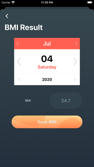 BMI Diary-bmi calculator‰ Screenshots