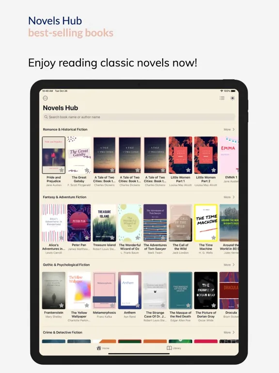 ClassicReads: Novels & Fiction iPad  スクリーンショット