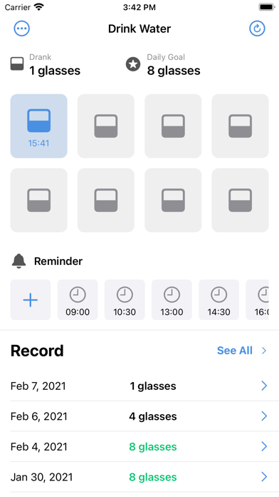 Water Tracker: Drink Water App স্ক্রিনশট