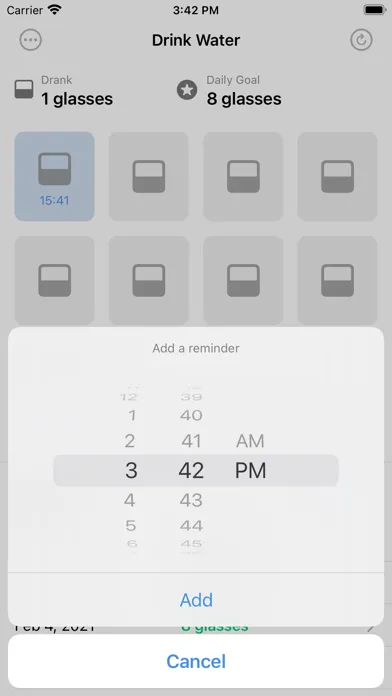 Tangkapan layar Water Tracker: Drink Water App