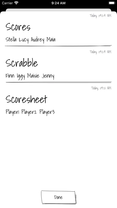 صور Scoresheet