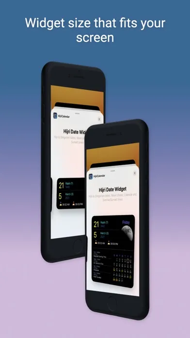Captures d'écran de Calendar & PrayTimes Widget