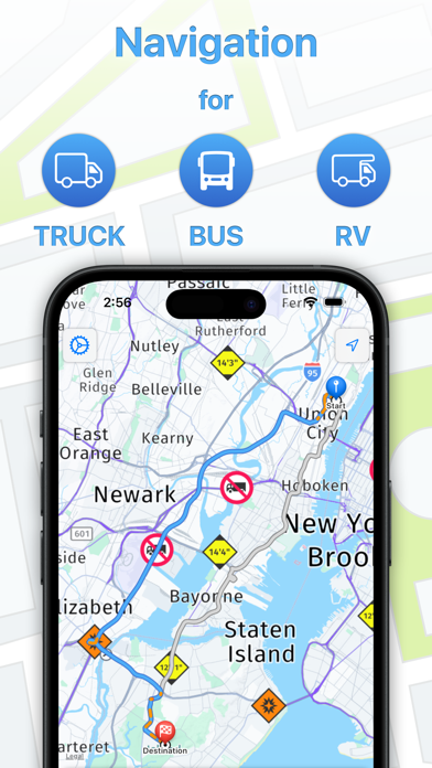 Truck Maps Navigation スクリーンショット