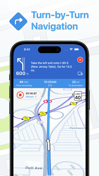 Truck Maps Navigation スクリーンショット