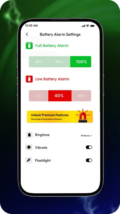 ภาพหน้าจอของ Battery Charging Alarm & Alert