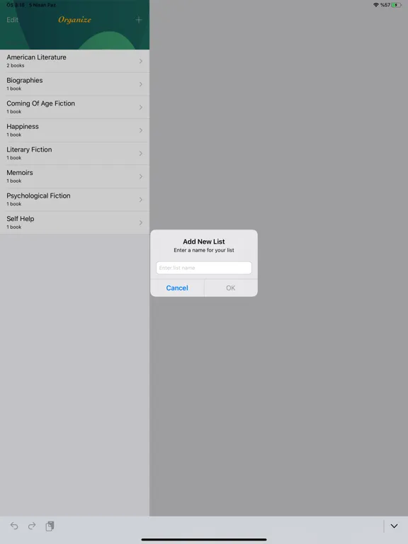 Скриншоты My books - BooksMy iPad 
