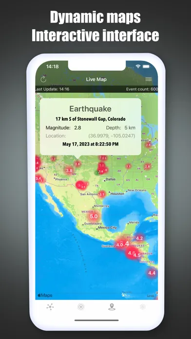 Earthquake Maps - eQuake Screenshots