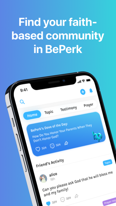 BePerk. Christian Social Media应用截图