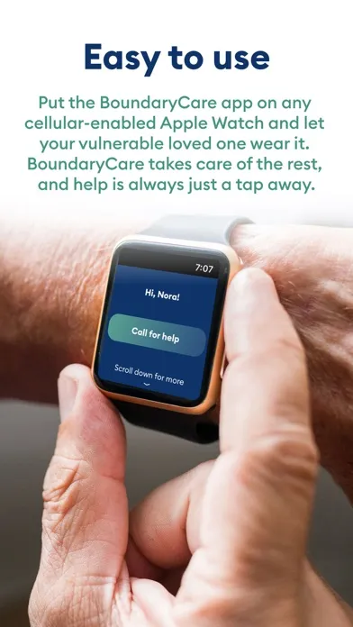 BoundaryCare Watch-Based GPS スクリーンショット