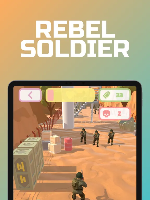 Rebel Soldier: Breakout iPad  スクリーンショット