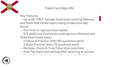Capturas de tela do FL Real Estate Exam Flashcards