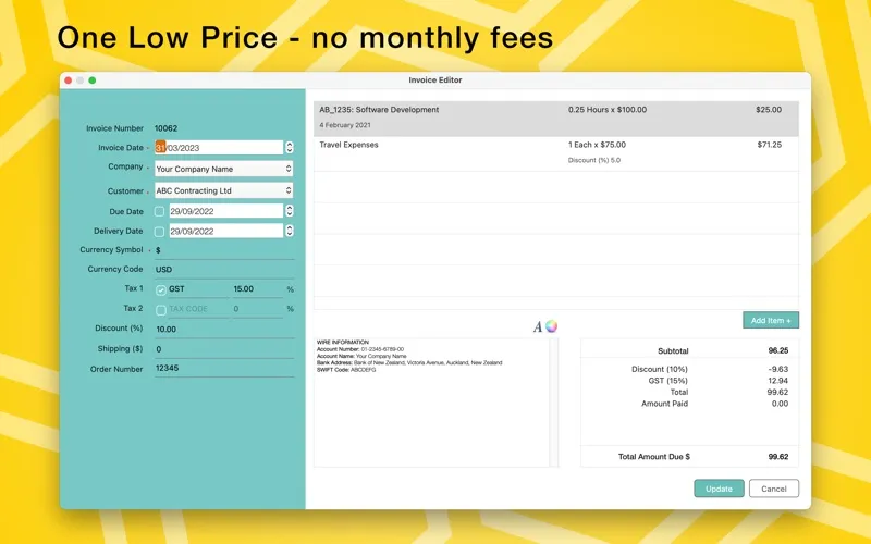 Bee Invoicing 스크린샷
