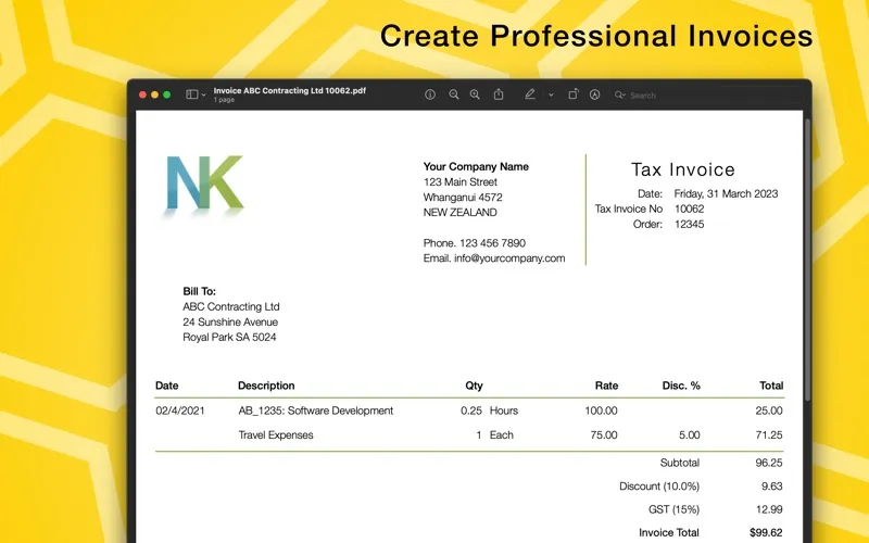 Bee Invoicing 스크린샷