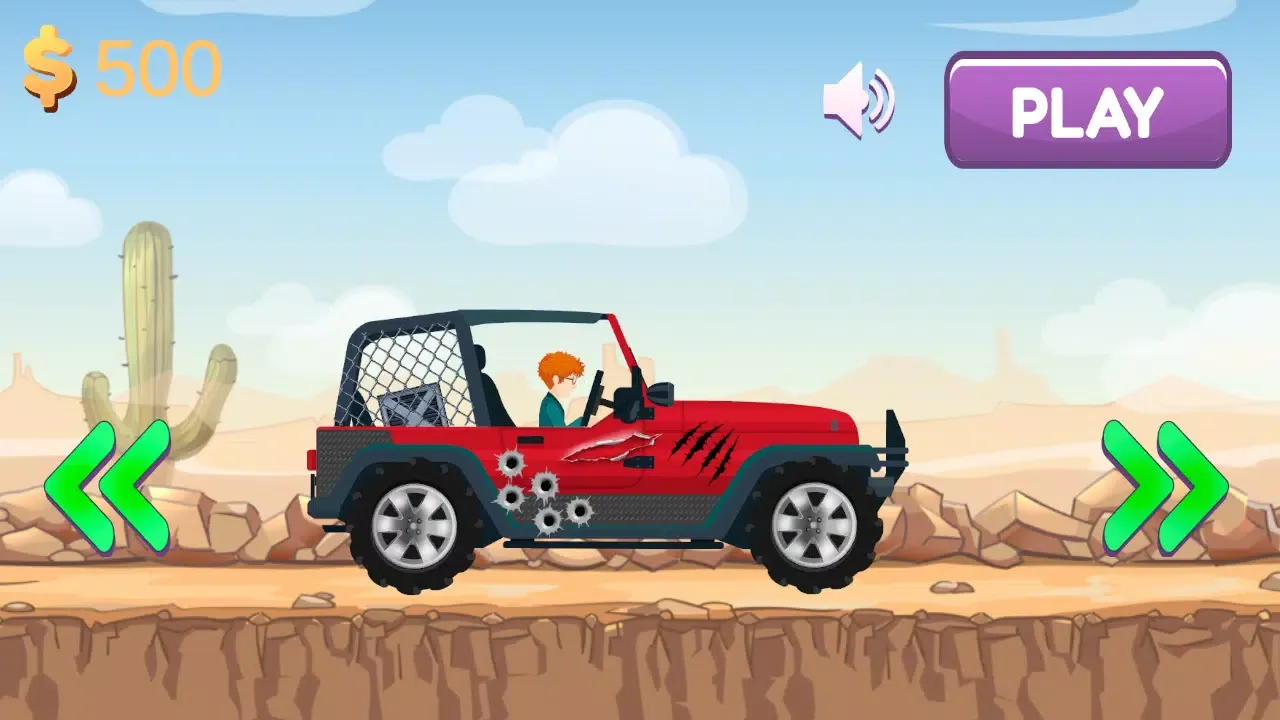 Capturas de tela do Hill climb car race