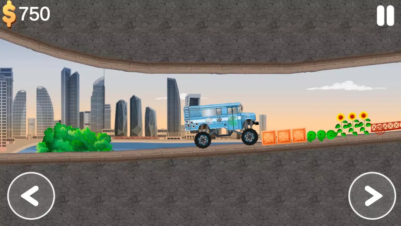 Capturas de tela do Hill climb car race