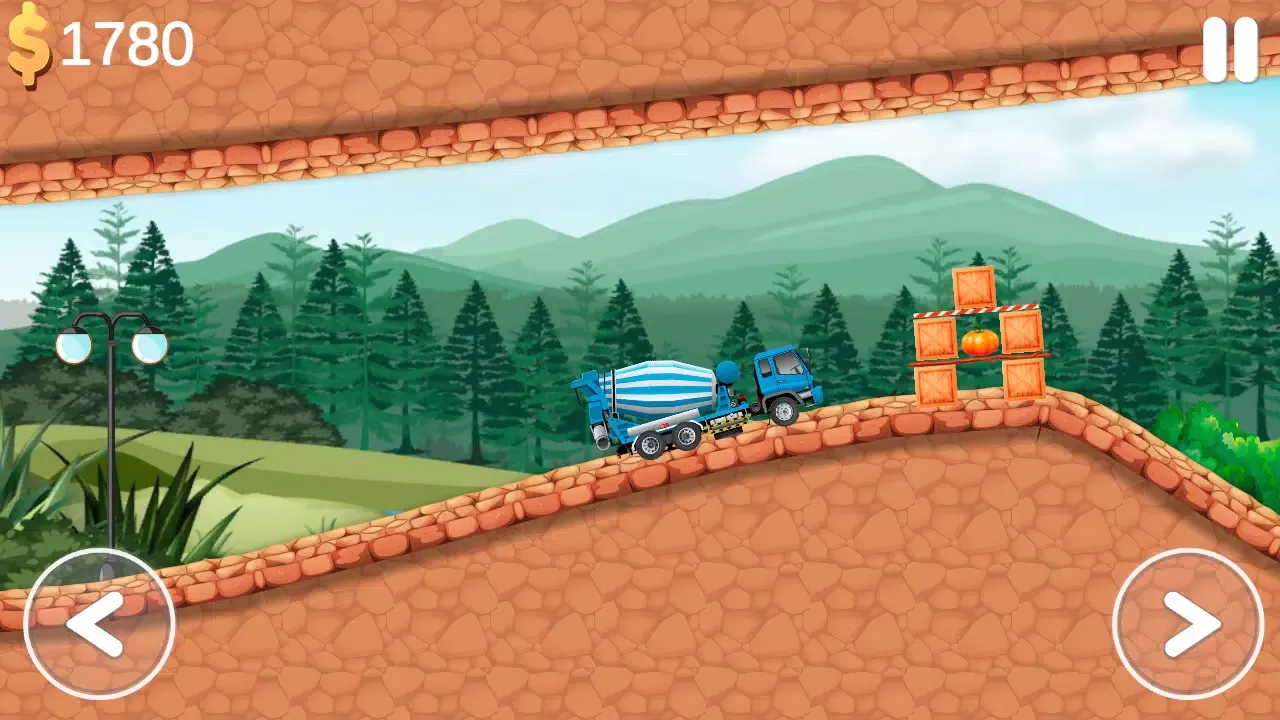 Capturas de tela do Hill climb car race