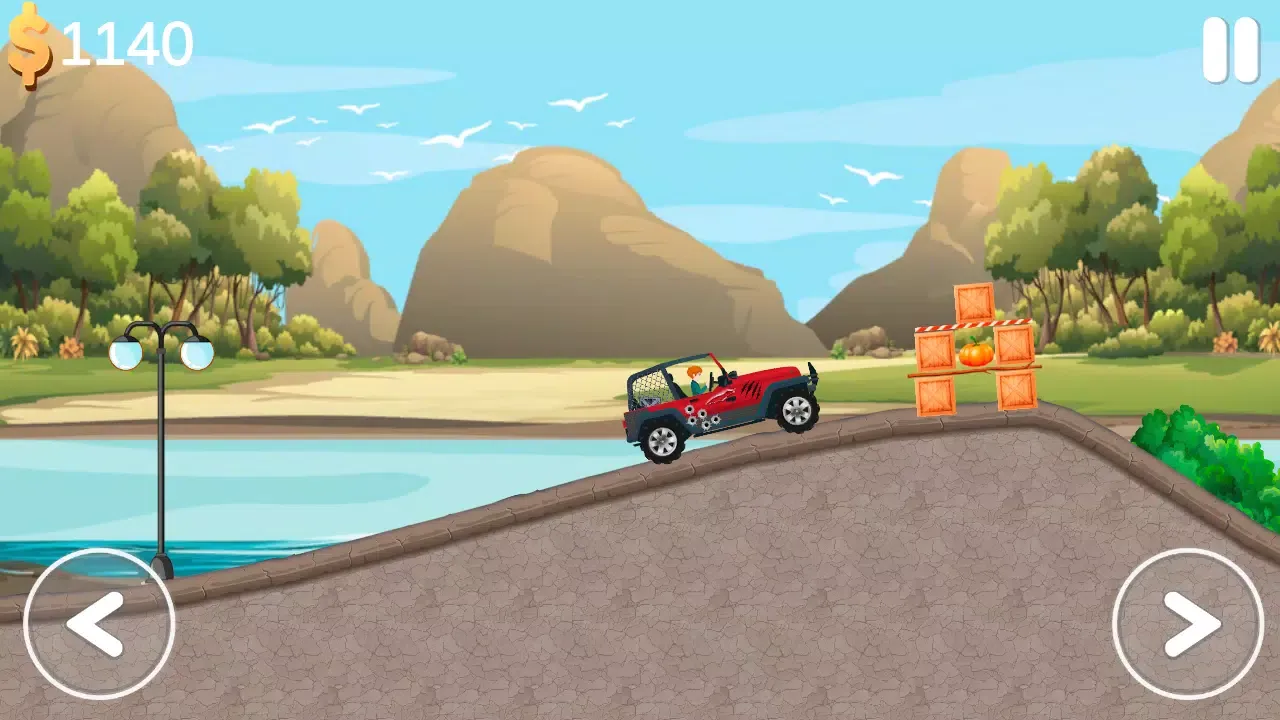 Capturas de tela do Hill climb car race