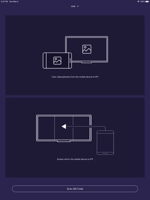 ภาพหน้าจอของ InstaShare iPad 