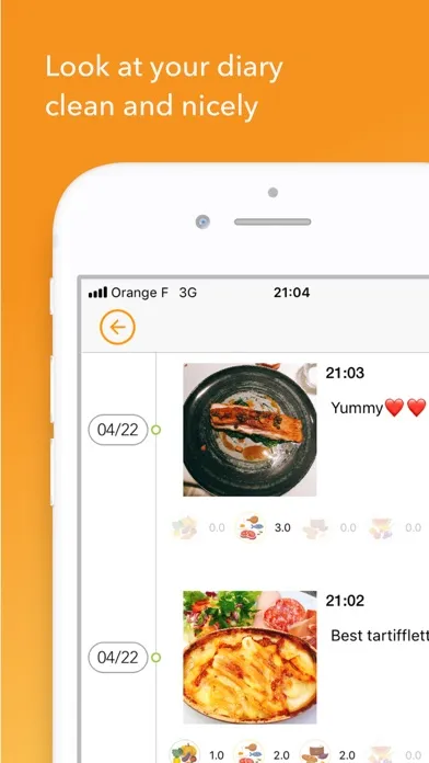 Captures d'écran de FoodyLife : The Food Diary App