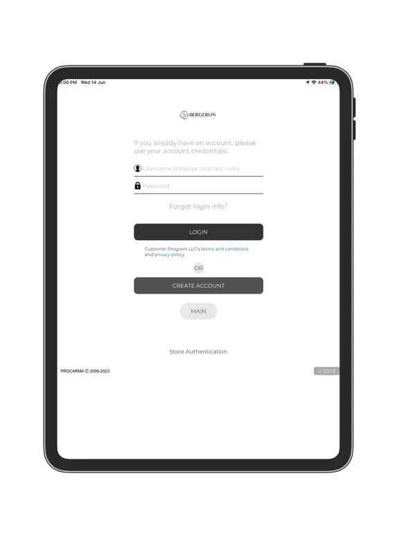 Tangkapan layar Bergeron Auto iPad 