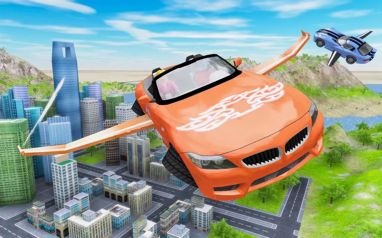 Tangkapan skrin Flying Car Extreme Simulator