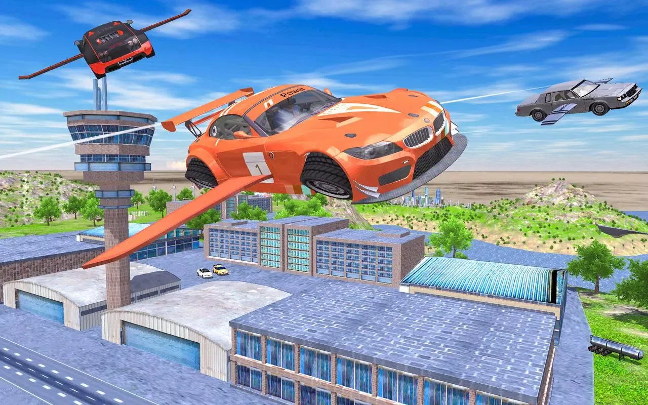 Tangkapan skrin Flying Car Extreme Simulator