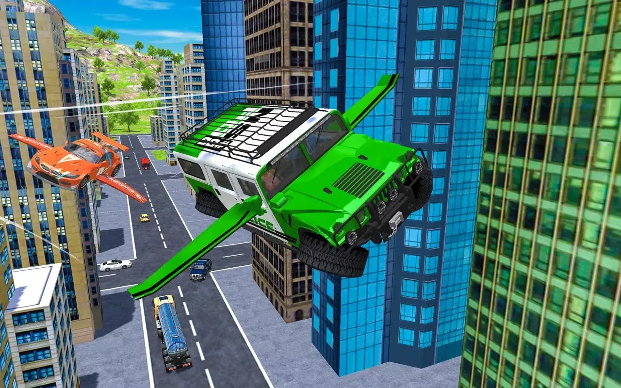 Tangkapan skrin Flying Car Extreme Simulator