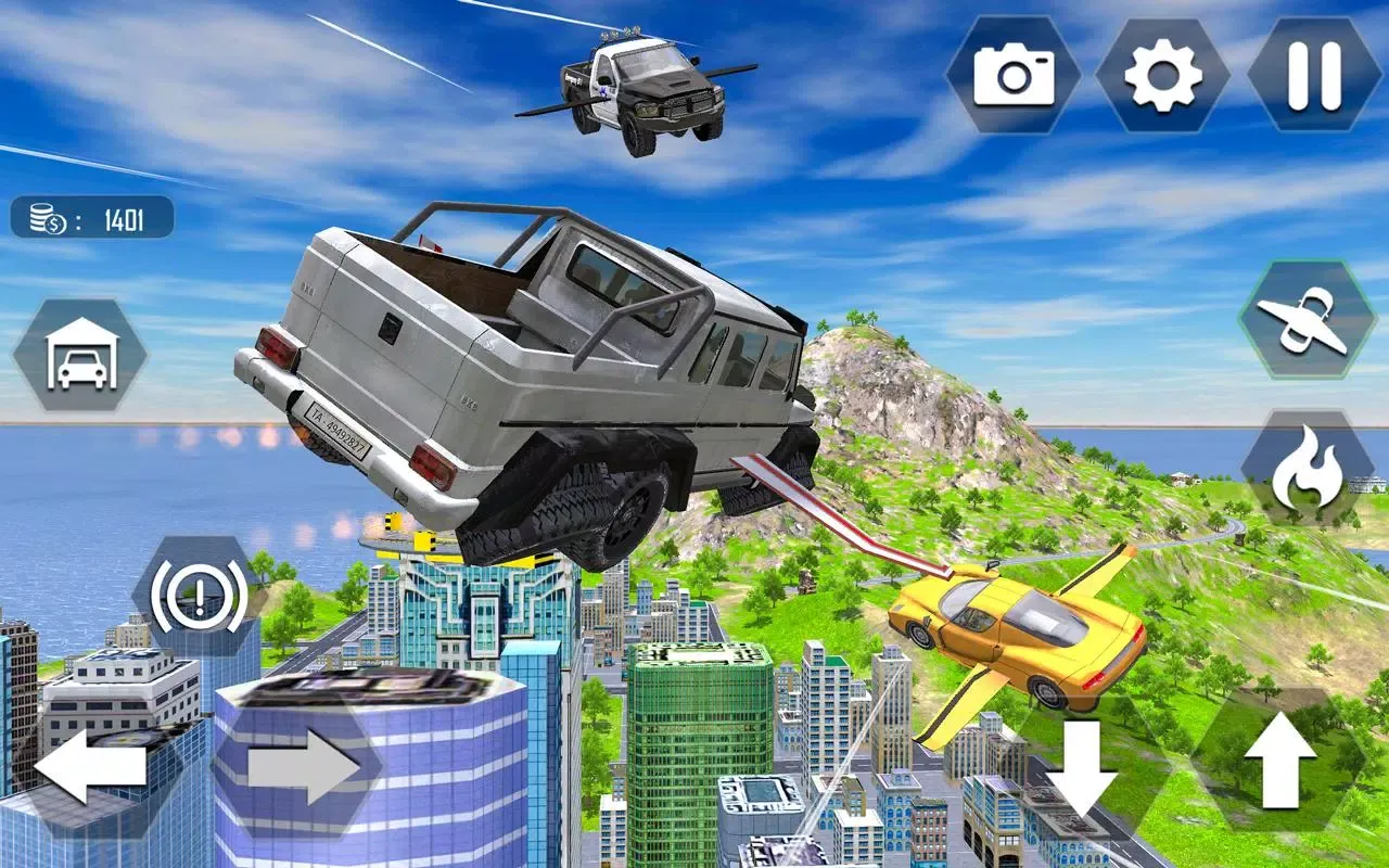 Tangkapan skrin Flying Car Extreme Simulator