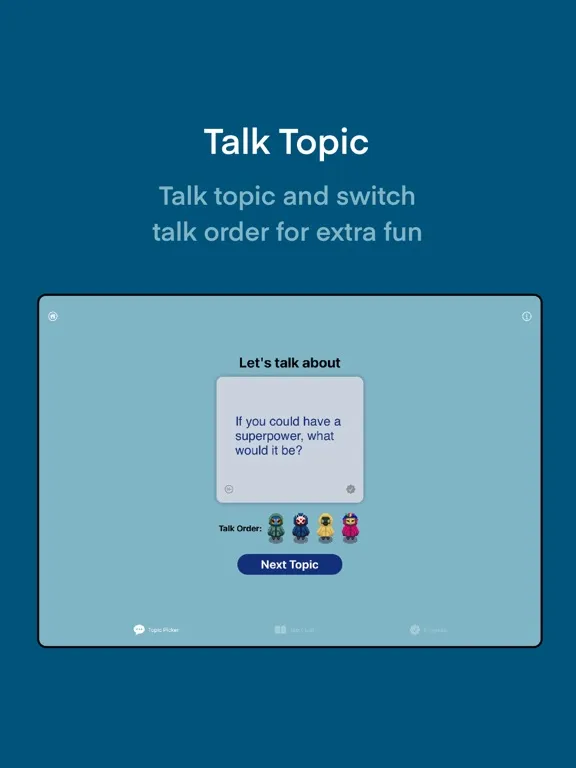 Talk Topic: Let's Talk! iPad 应用截图