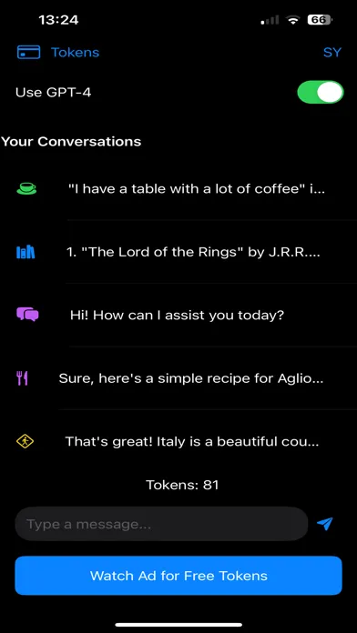 AInow - AI4 ChatBot スクリーンショット
