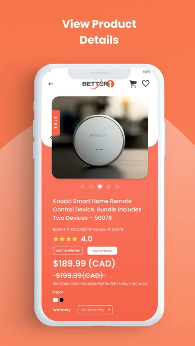 Скриншоты Better1 Virtual Ecommerce App
