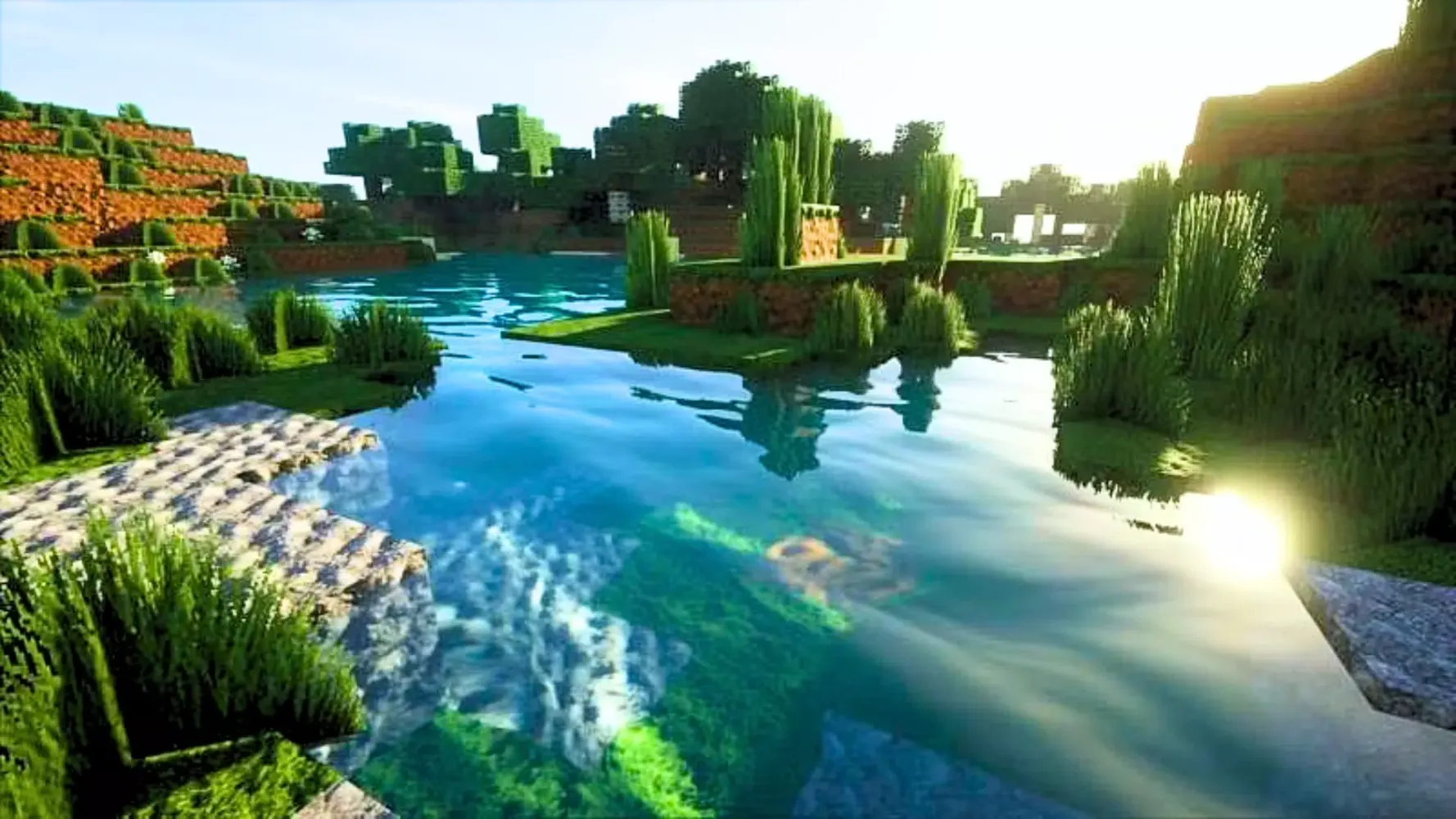 Tangkapan layar Realistic Shader Mod Minecraft