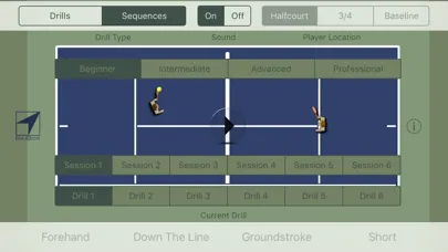 Tangkapan skrin BidBox Tennis Drills
