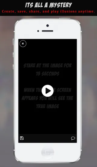 Tangkapan layar Bizarro - Optical illusion brain game: Create and share amazing animated photo illusions that boggle the mind and confuse the eyes using live image filters and effects on the iPhone or iPad.