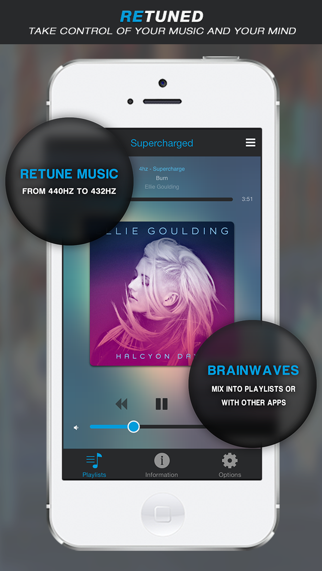 Retuned - Music tuner and binaural beat brainwave entrainment by Universal Tones स्क्रीनशॉट