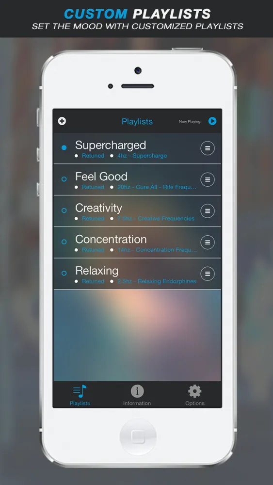 Tangkapan skrin Retuned - Music tuner and binaural beat brainwave entrainment by Universal Tones