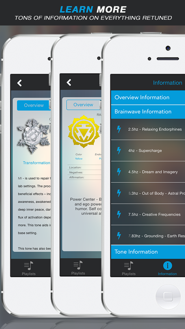 Retuned - Music tuner and binaural beat brainwave entrainment by Universal Tones स्क्रीनशॉट