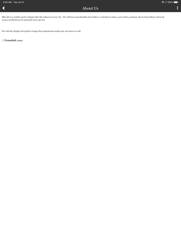 Bike Life App iPad 应用截图