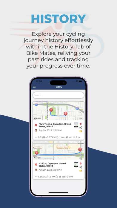 Zrzuty ekranu Bike Mates - Cycling Tracker