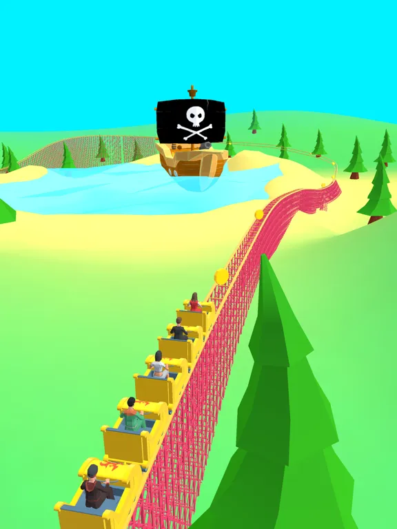 Ảnh chụp màn hình của Danger Coaster 3D iPad 